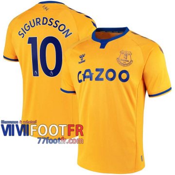 77footfr Everton Maillot de foot Sigurdsson #10 Exterieur 20-21