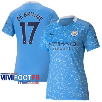 Maillot de foot Manchester City Kevin De Bruyne #17 Domicile Femme 2020 2021