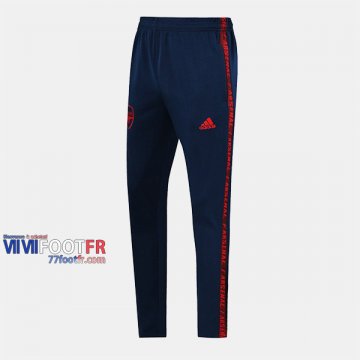 Promo: Nouveaux Pantalon Entrainement Foot Arsenal Polyester Bleu Fonce/Rouge 2019/2020