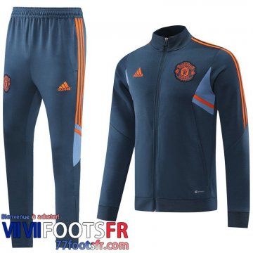 Veste Foot Manchester United bleu Homme 22 23 JK463