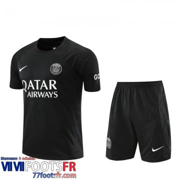 Survetement T Shirt PSG noir Homme 2022 2023 TG654