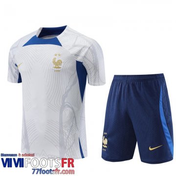 Survetement T Shirt France Blanc Homme 2022 2023 TG668