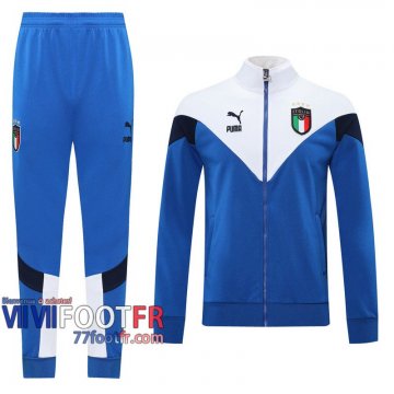 77footfr Veste Foot Italie bleu - Style classique 2020 2021 J99