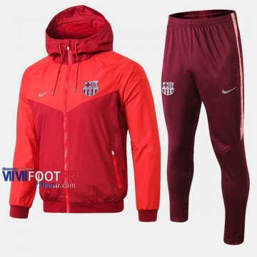Parfait Ensemble Veste Coupe-Vent Survetement Foot FC Barcelone Rouge Coton 2019 2020 Nouveau