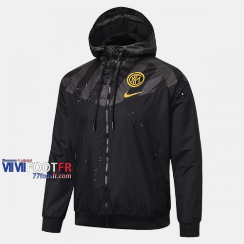 Boutique Veste Foot Coupe-Vent Inter Milan Noir 2020/2021 Nouveau Promo