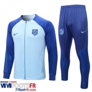 Veste Foot Atletico Madrid bleu clair Homme 2022 2023 JK529