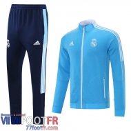 Veste Foot Real Madrid bleu ciel Uomo 2021 2022 JK75