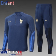 Survetement de Foot France bleu Enfant 2022 2023 TK379