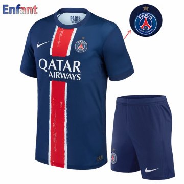 Maillot De Foot PSG Domicile Enfant 24 25 Champions d'Europe une étoile