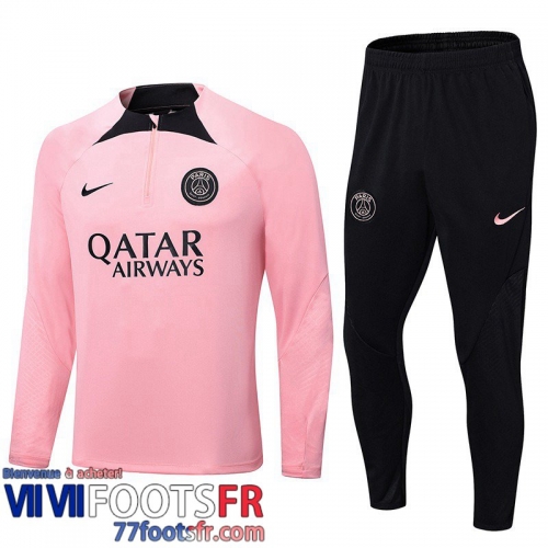 Survetement de Foot PSG rose Homme 2022 2023 TG588