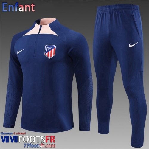 KIT: Survetement de Foot Atletico Madrid bleu Enfant 2023 2024 C08