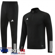 Survetement de Foot Sport noir Homme 2023 2024 TG976