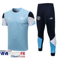 T-Shirt Manchester City Bleu clair Homme 2021 2022 PL169
