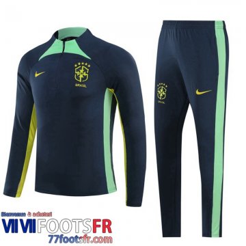 Survetement de Foot Bresil bleu Homme 2023 2024 TG984