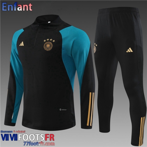 Survetement de Foot Allemagne noir Enfant 2023 2024 TK617