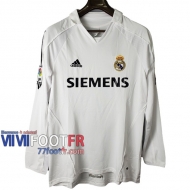 77footfr Retro Maillot de foot Real Madrid Domicile Manche Longue 2005/2006