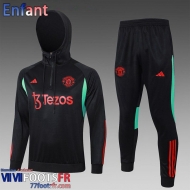 KIT: Survetement de Foot - Sweat A Capuche Manchester United Enfant 2023 2024 C165