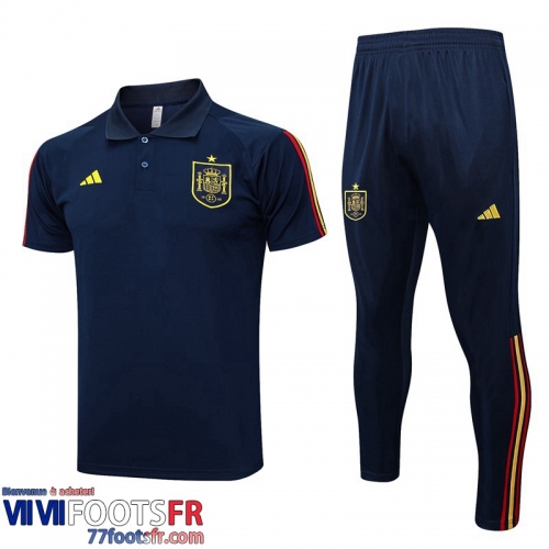 Polo foot Espagne bleu marine Homme 2023 2024 PL635