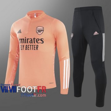 77footfr Survetement Foot Arsenal Orange - Ligue des champions 2020 2021 T75