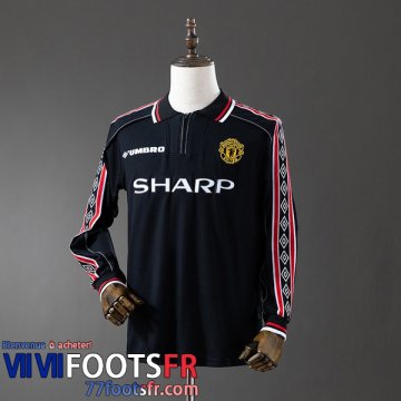 Retro Maillot De Foot Manchester United Homme Manche Longue 1998 99 FG847
