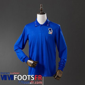 Retro Maillot De Foot Italie Domicile Homme Manche Longue 1994 FG1144