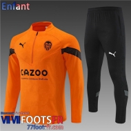 Survetement de Foot Valencia orange Enfant 2022 2023 TK504