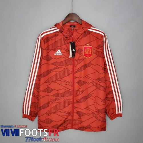 Coupe Vent - Sweat a Capuche Espagne rouge Homme 2022 2023 WK182