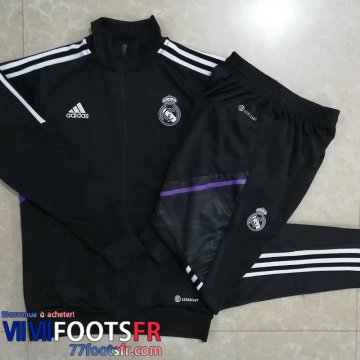 Veste Foot Real Madrid noir Homme 2022 2023 JK408