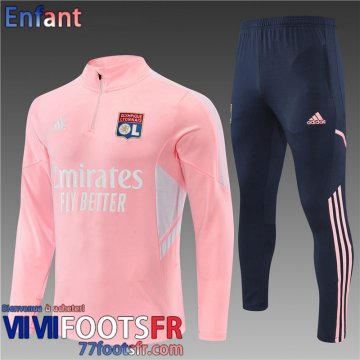 Survetement de Foot Lyon rose Enfant 22 23 TK325