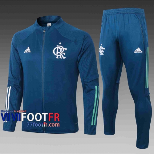 Veste de foot Flamen 2020 2021 bleu marin A313#