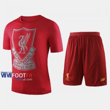 Ensemble Maillot Liverpool FC Enfant Rouge 2019-2020 Personnalisé :77Footfr