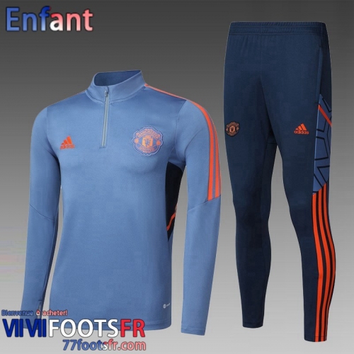 KIT: Survetement de Foot Manchester United gris Enfant 2022 2023 TK481
