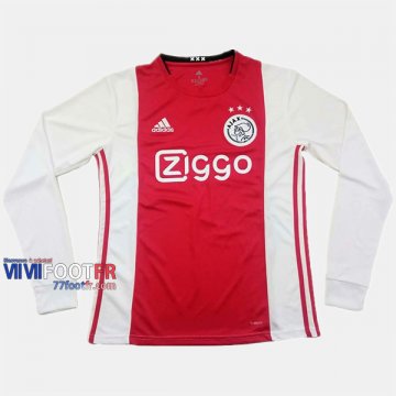 Nouveau Flocage Maillot Foot Ajax AFC Manche Longue Homme Domicile 2019-2020 Personnalise :77Footfr