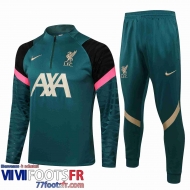 Survetement de Foot Liverpool vert Homme 21 22 TG178