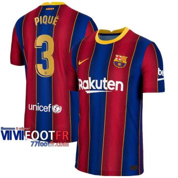 Maillot de foot Barcelone Piqué #3 Domicile 2020 2021