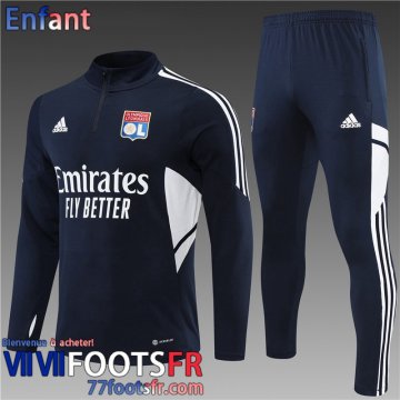 Survetement de Foot Lyon bleu Enfant 22 23 TK329