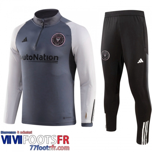 Survetement de Foot Inter Miami gris Homme 2023 2024 TG998