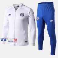 Aaa Qualité: Ensemble Veste Survetement Foot Chelsea FC Blanc 2019-2020 Nouveau