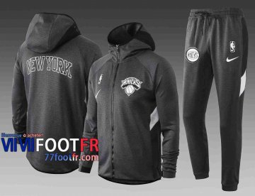 Survetement Foot Knicks Sweat a Capuche - Veste gris 2020 2021