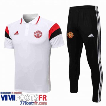 Polo foot Manchester United blanche Homme 21 22 PL201