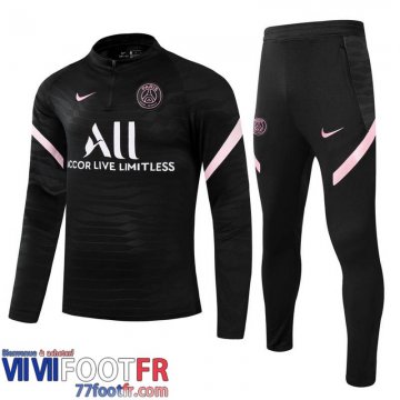 Kits: Survetement De Foot PSG Paris noir Enfant 2021 2022 TK12