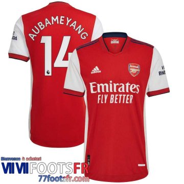 Maillot De Foot Arsenal Domicile Homme 21 22 # Aubameyang 14