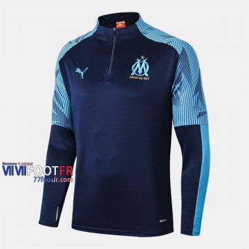 Nouveaux Promotion Sweatshirt Foot Marseille Bleu Fonce 2019-2020