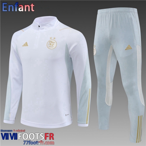 Survetement de Foot Algerie Blanc Enfant 2023 2024 TK586