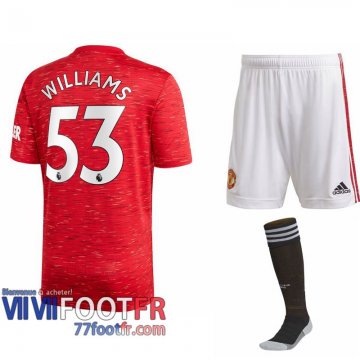Maillot de foot Manchester United Brandon Williams #53 Domicile Enfant 2020 2021