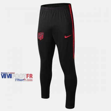 Promo: Nouveau Pantalon Entrainement Foot Atletico Madrid Retro Noir Rouge 2019/2020