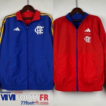 Coupe Vent Reversible Flamengo bleu rouge Homme 2023 2024 WK530