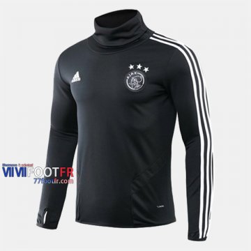 Le Nouveau Vintage Sweatshirt Foot Ajax AFC Col Haut Noir 2019-2020