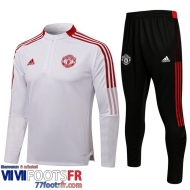 Survetement de Foot Manchester United blanche Homme 2021 2022 TG131