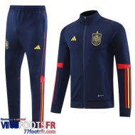 Veste Foot Espagne bleu Homme 2022 2023 JK547